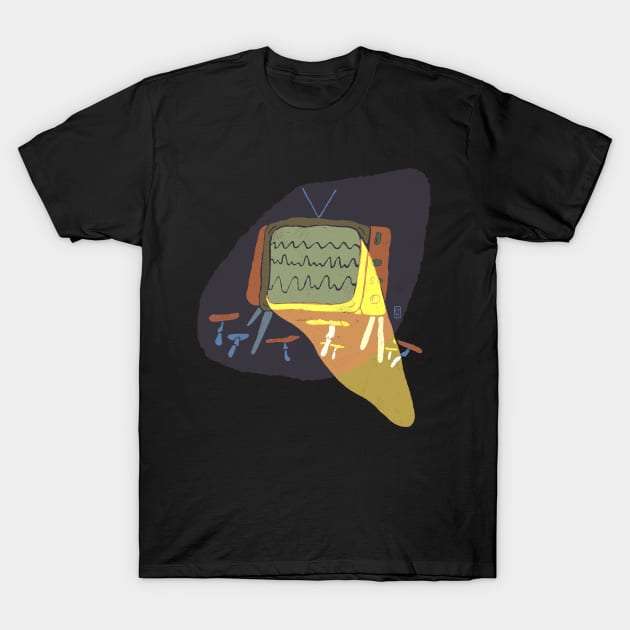 TV mushroom T-Shirt by flywithsparrows